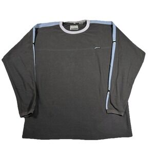 Vintage Y2K Point Zero T-Shirt Long Sleeve Surf Skater Grunge White Blue Men's L